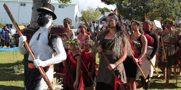 Kapahaka performers