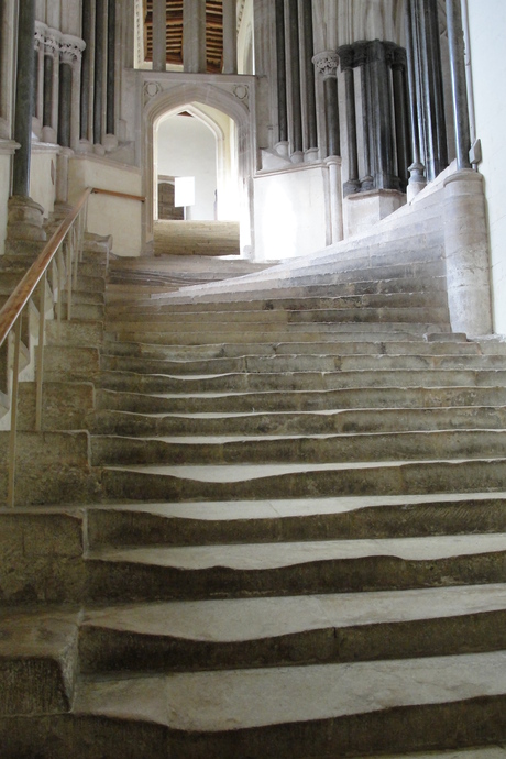 Staircase to the Chapter House Wells Cathedral