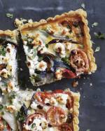 Tomato Onion Goats Cheese Tart