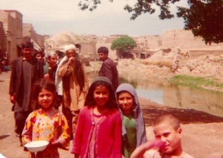 Curious children in the marketplace at Herat