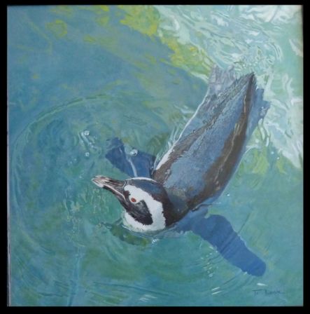 Icy swim penguin by Tanya Lock